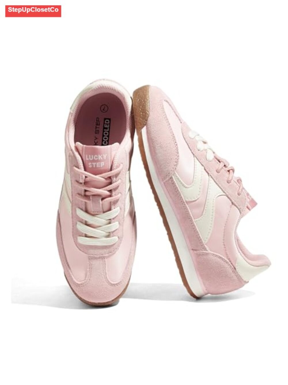 Women's Retro Fashion Sneakers Lace-Up Comfortable PU Leather Suede